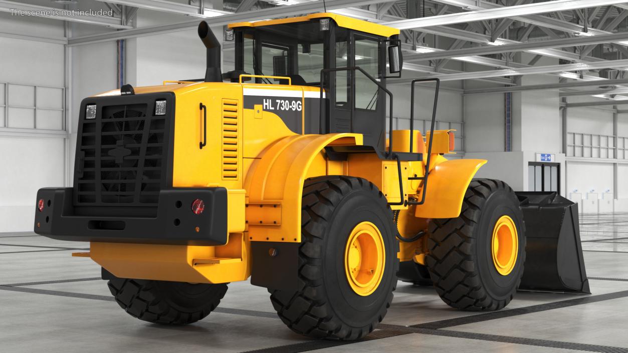 Front End Wheel Loader Rigged 3D model