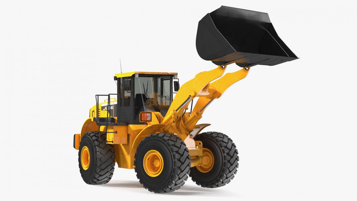 Front End Wheel Loader Rigged 3D model