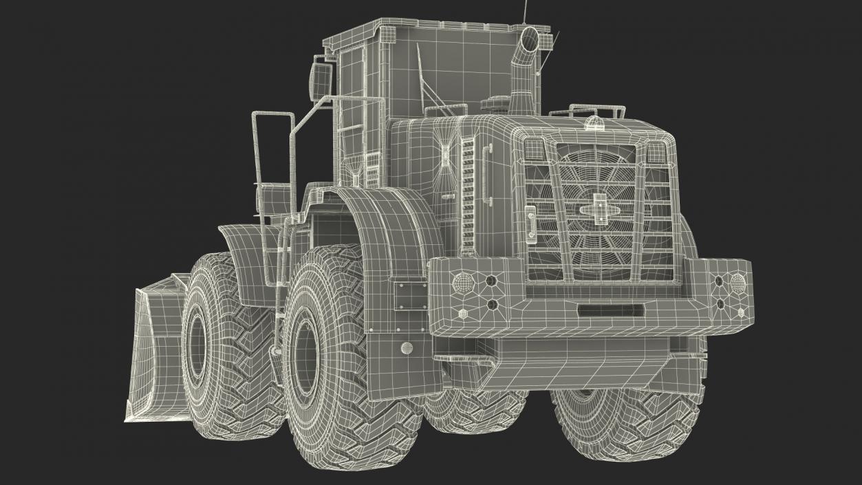 Front End Wheel Loader Rigged 3D model