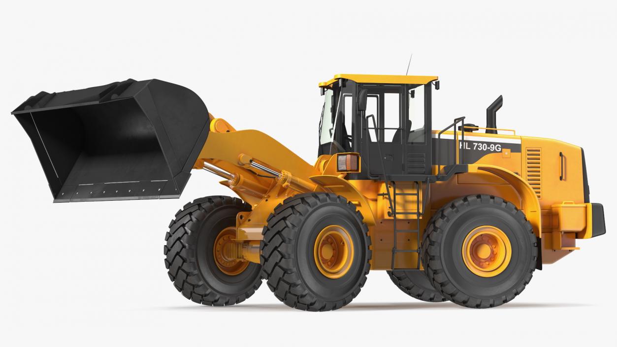 Front End Wheel Loader Rigged 3D model