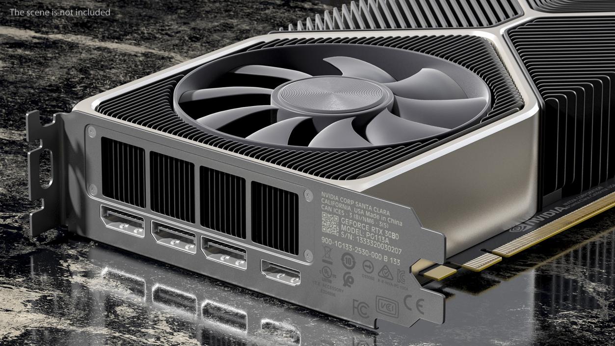 3D model Nvidia GeForce RTX 3080 Founders Edition