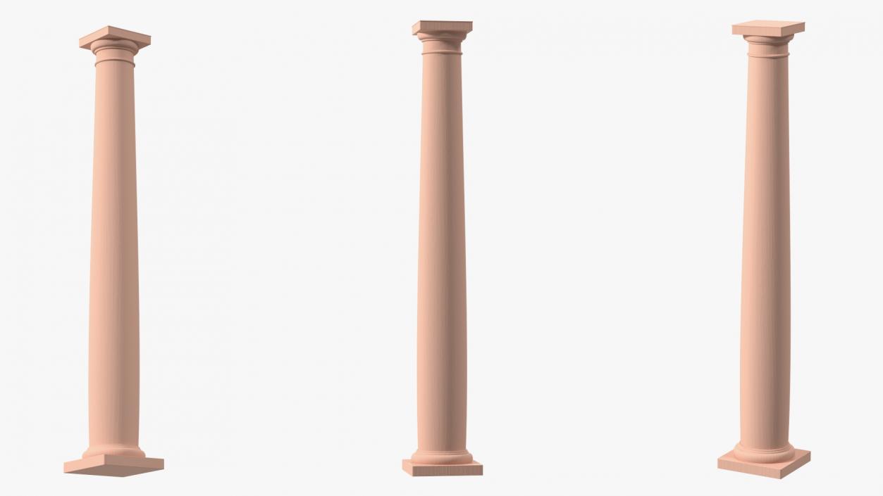 3D Smooth Sandstone Column model