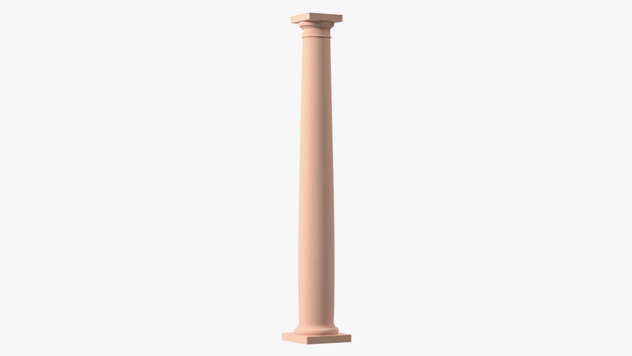 3D Smooth Sandstone Column model