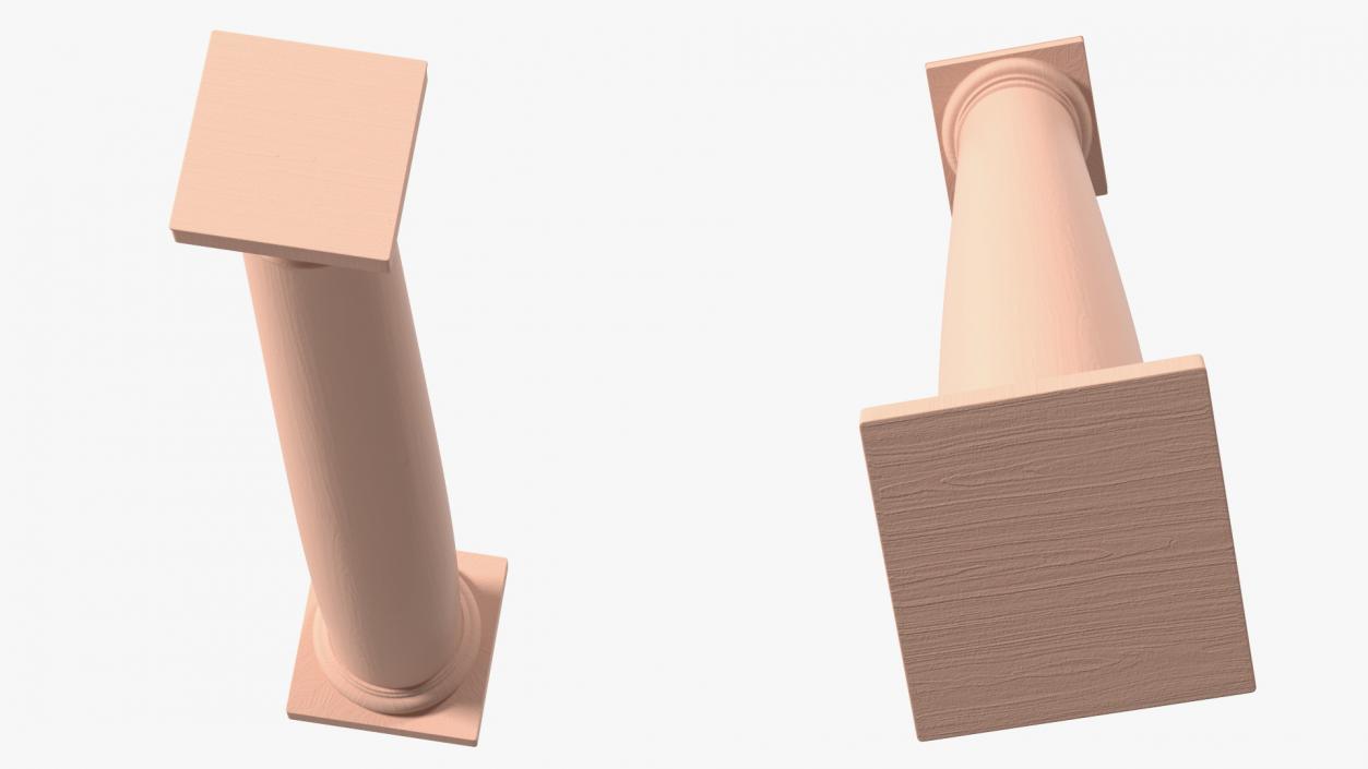 3D Smooth Sandstone Column model