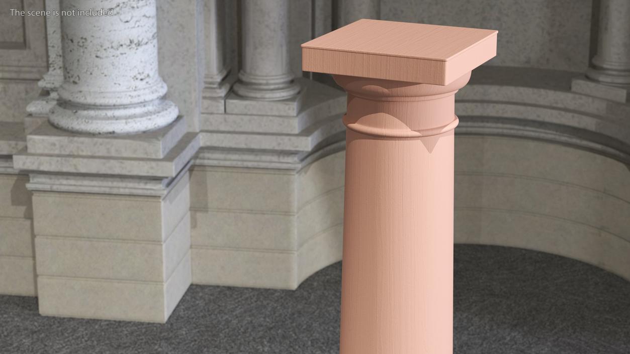 3D Smooth Sandstone Column model