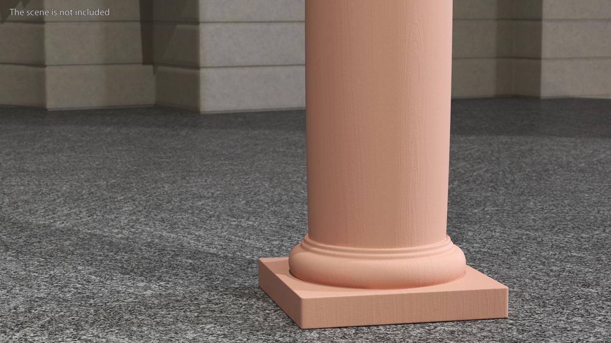 3D Smooth Sandstone Column model