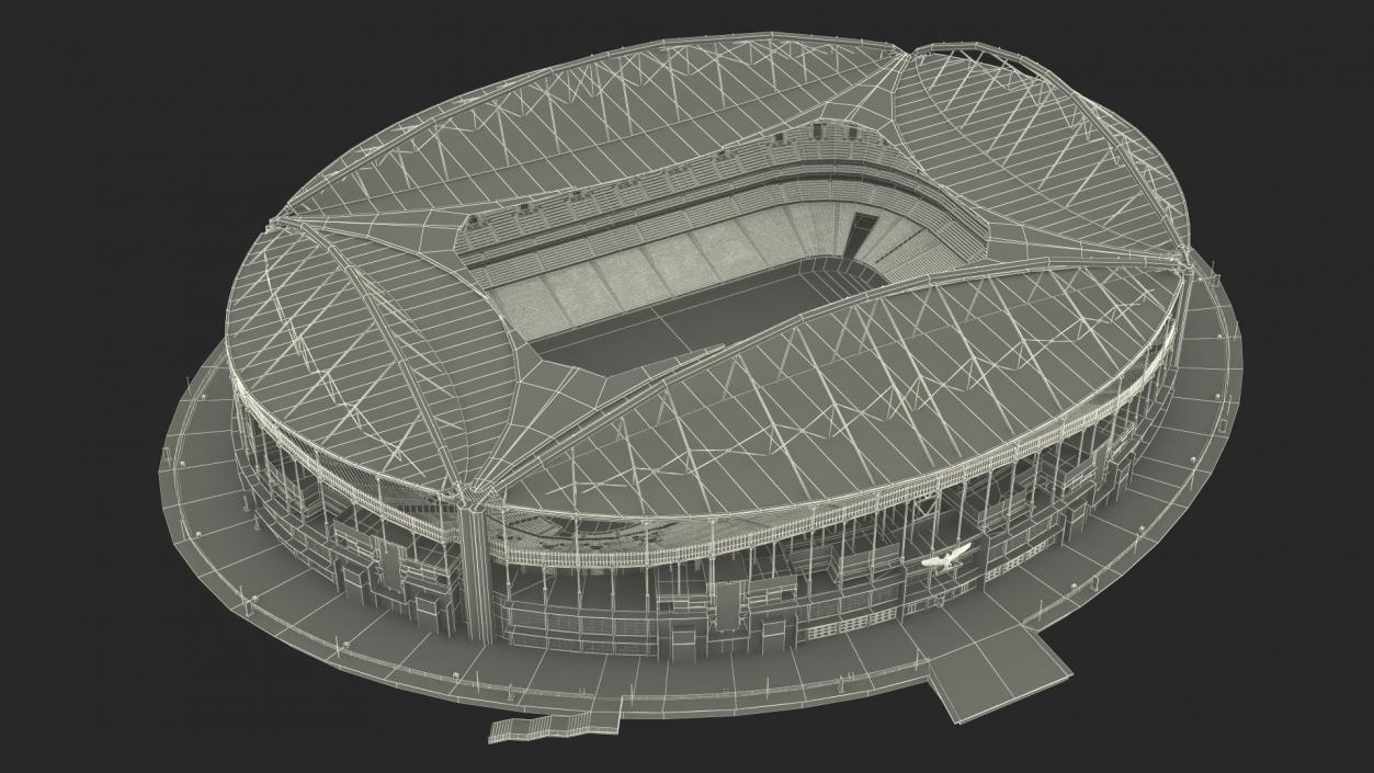 3D model Sport Lisboa e Benfica Stadium