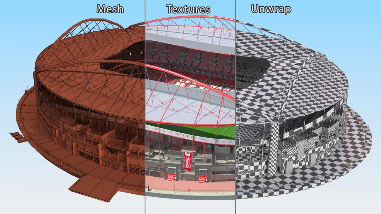 3D model Sport Lisboa e Benfica Stadium