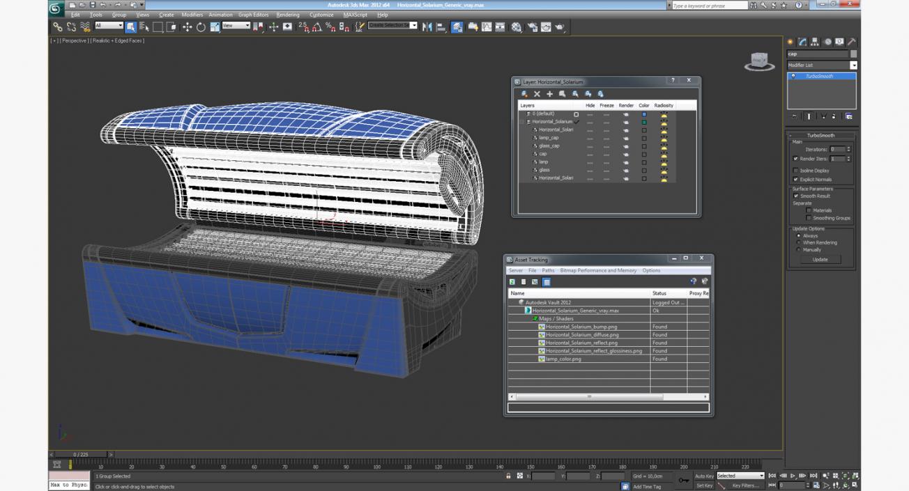 Horizontal Solarium Generic 3D