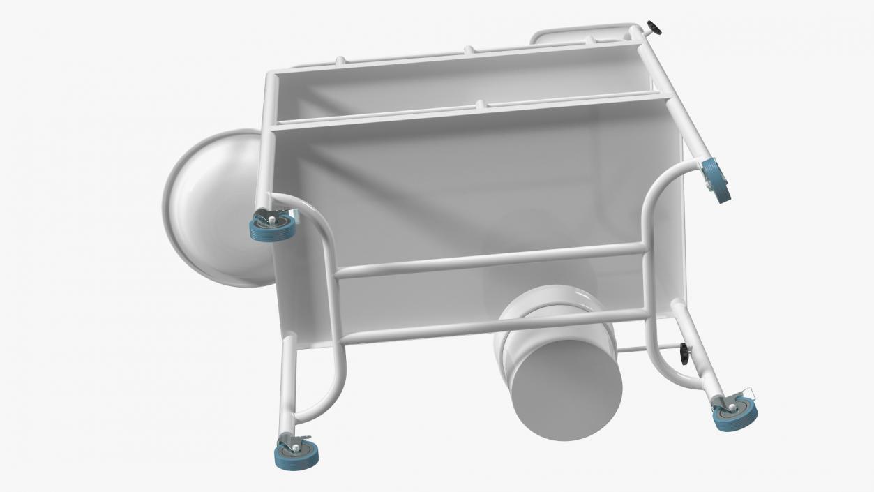 Medical Instrument Trolley White 3D