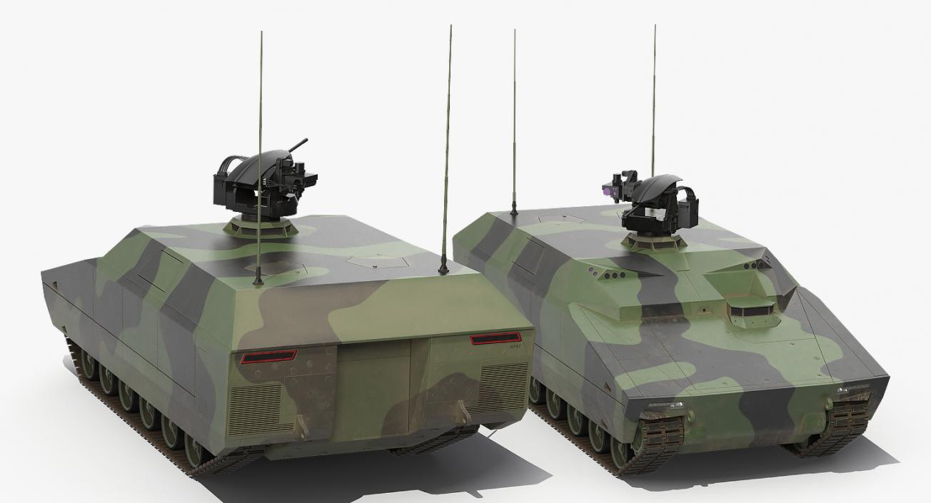 KF41 Lynx Tank Rigged 3D Models Collection 3D