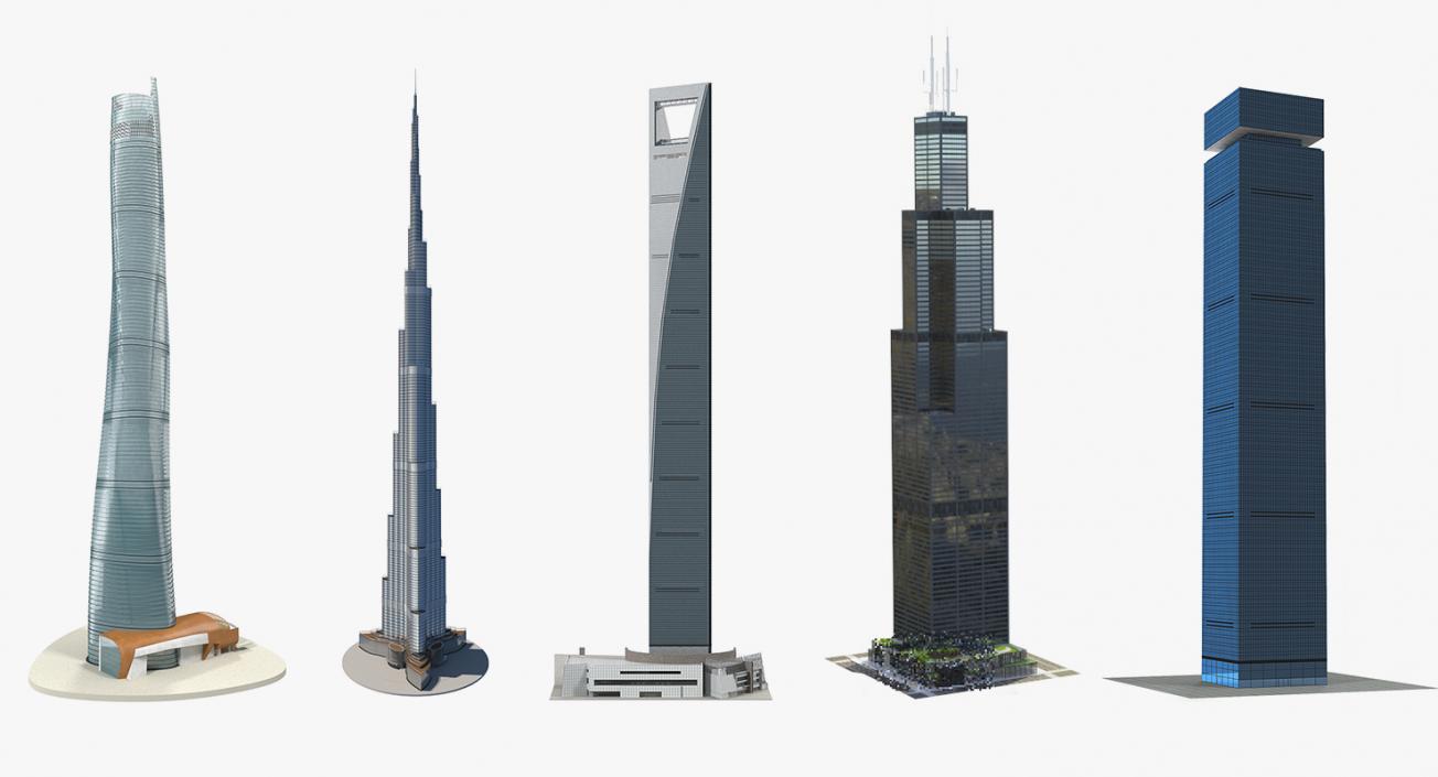 Skyscrapers Collection 3 3D model