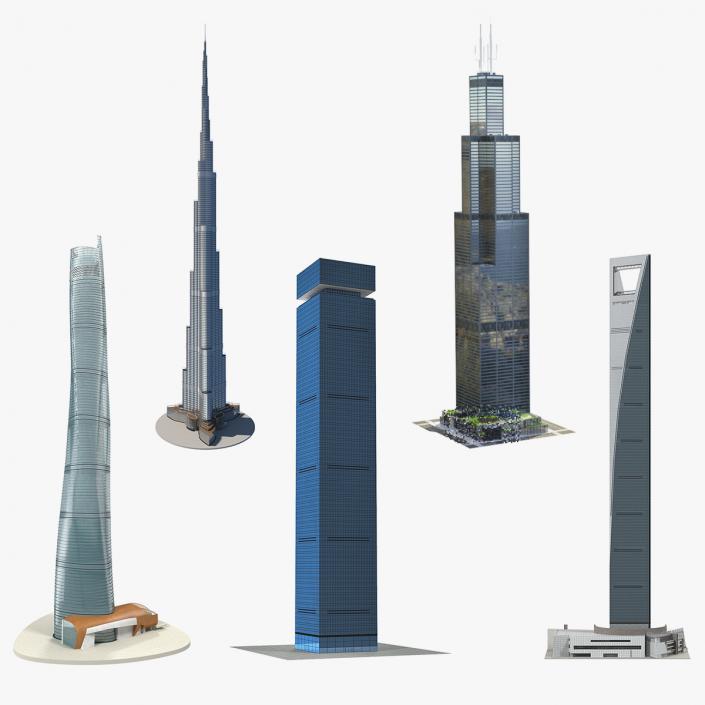 Skyscrapers Collection 3 3D model