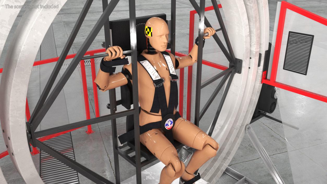 3D model Astronaut Training Device with Mannequin