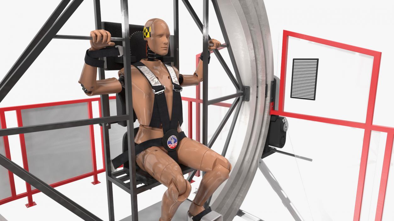 3D model Astronaut Training Device with Mannequin