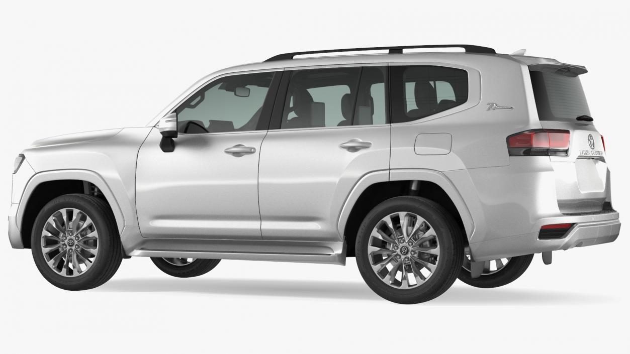 3D Toyota Land Cruiser Silver Light Off