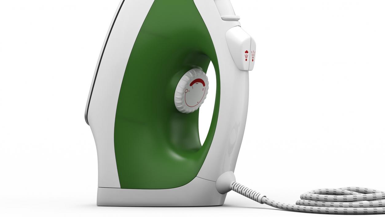 3D Steam Iron Green