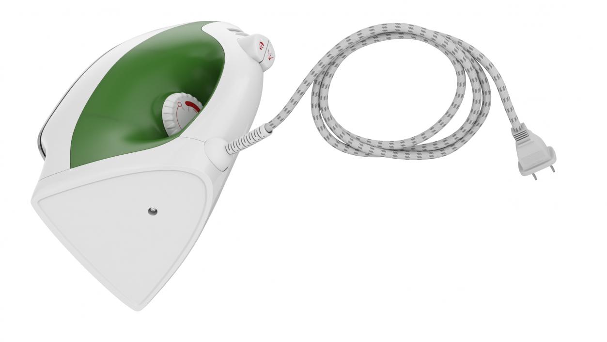 3D Steam Iron Green