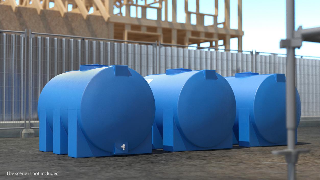 Water Storage Tank 1300L 3D model