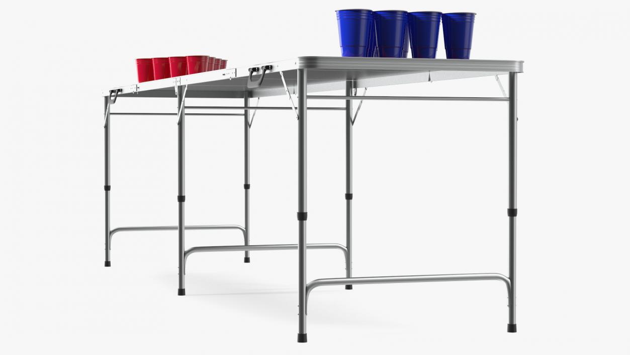 3D Portable Foldable Beer Pong Table model