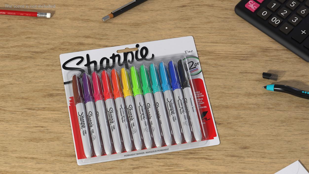 3D Sharpie Permanent Markers Collection