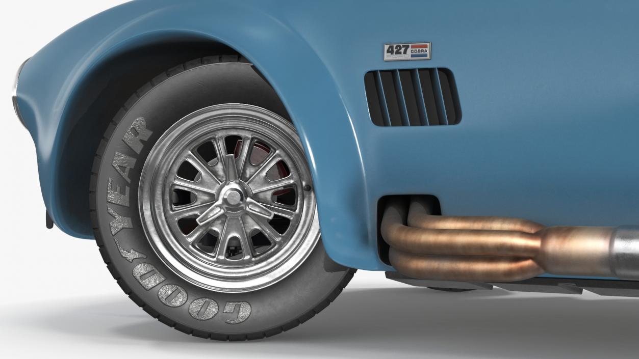 1965 Shelby Cobra Blue Rigged 3D model