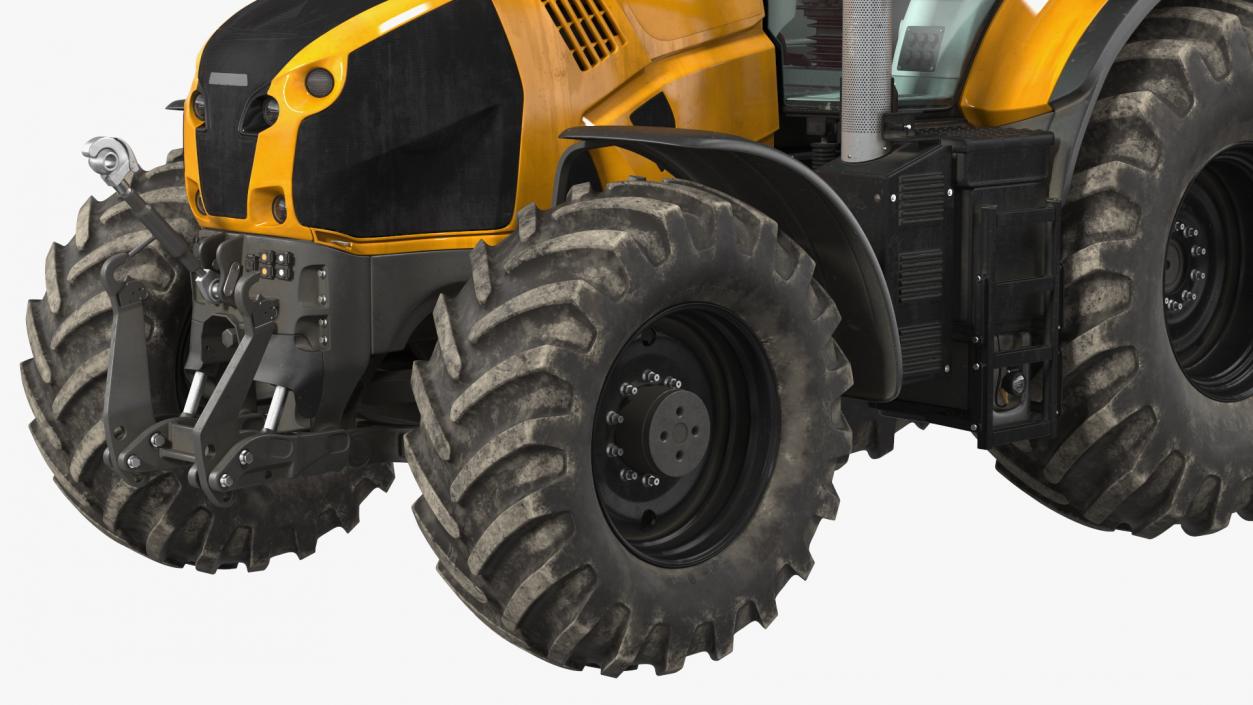 Tractor with New Holland Roll Belt 3D model