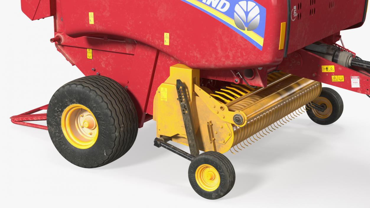 Tractor with New Holland Roll Belt 3D model