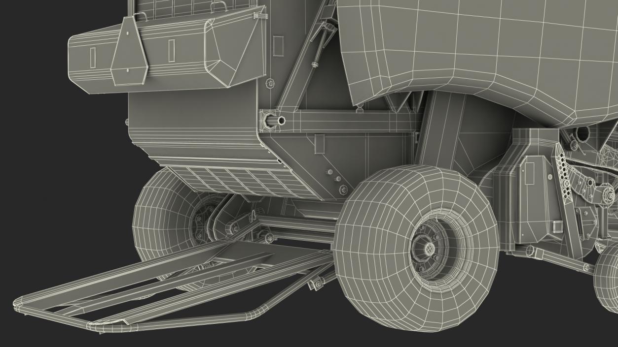 Tractor with New Holland Roll Belt 3D model