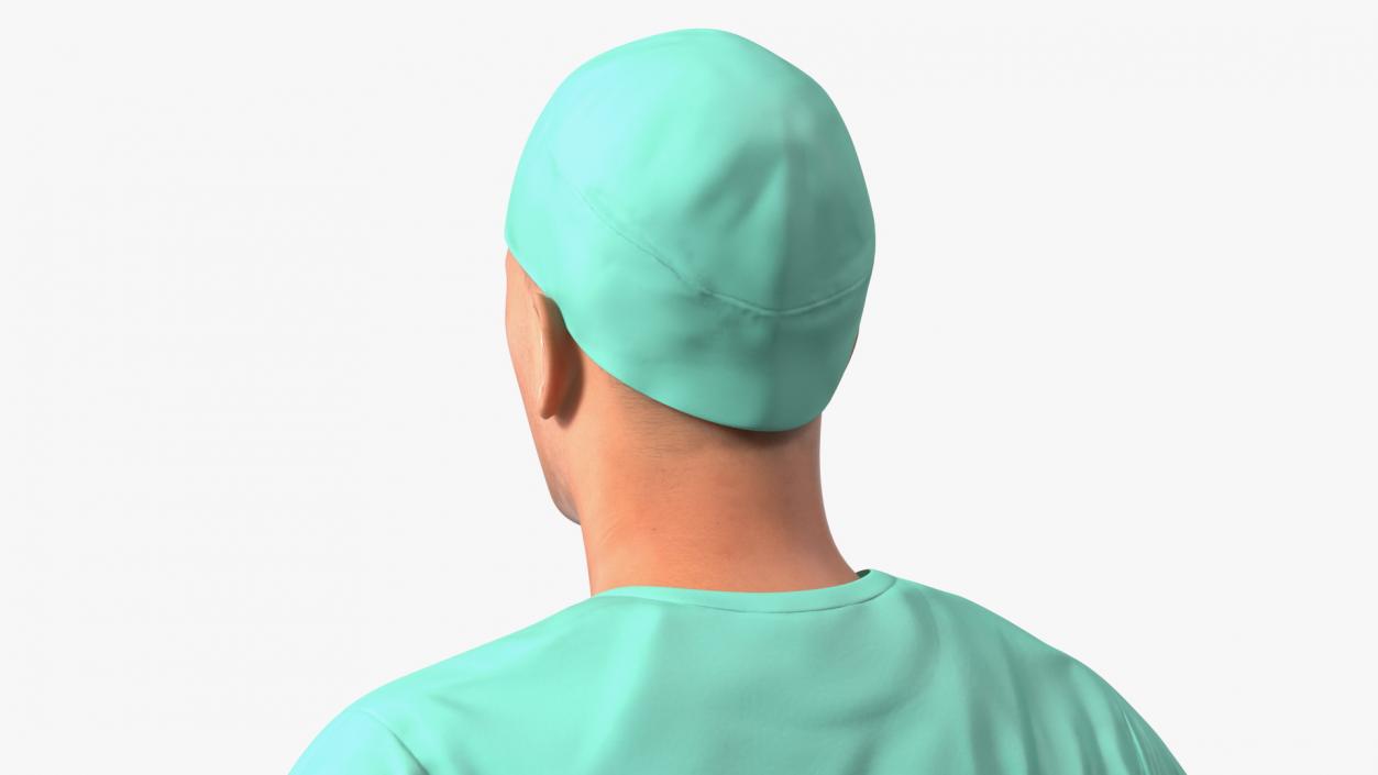 3D Male Doctor wearing Gloves