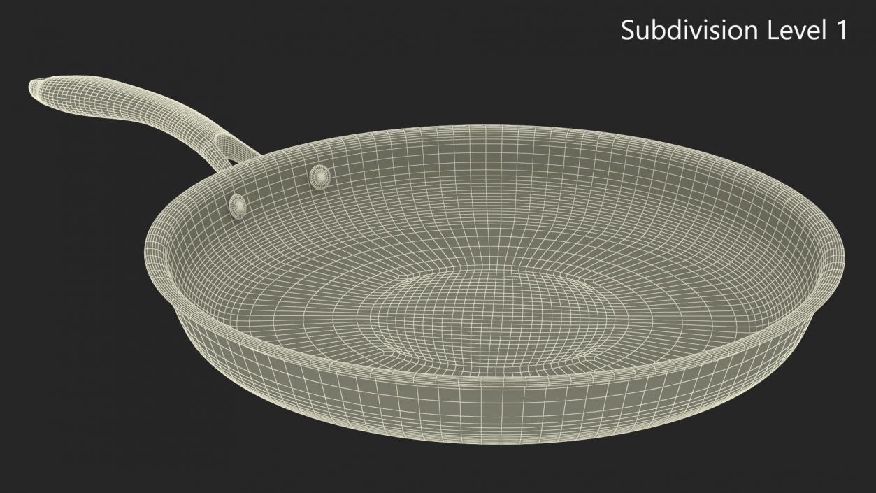 3D model HexClad Hybrid Nonstick Pan 12-inch