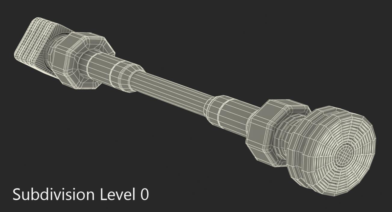 3D model Anodized Ram Hydraulic Cylinder 8 Sci-Fi