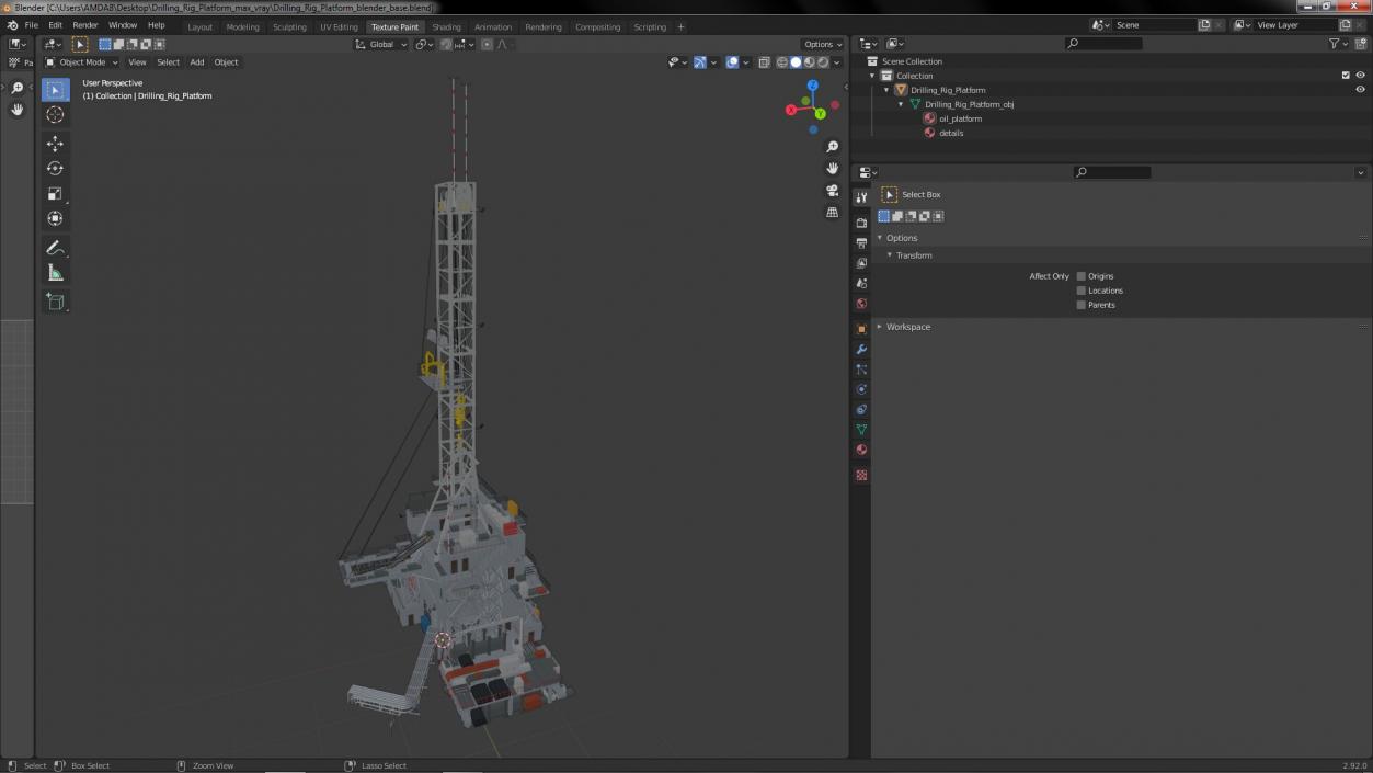 3D Drilling Rig Platform