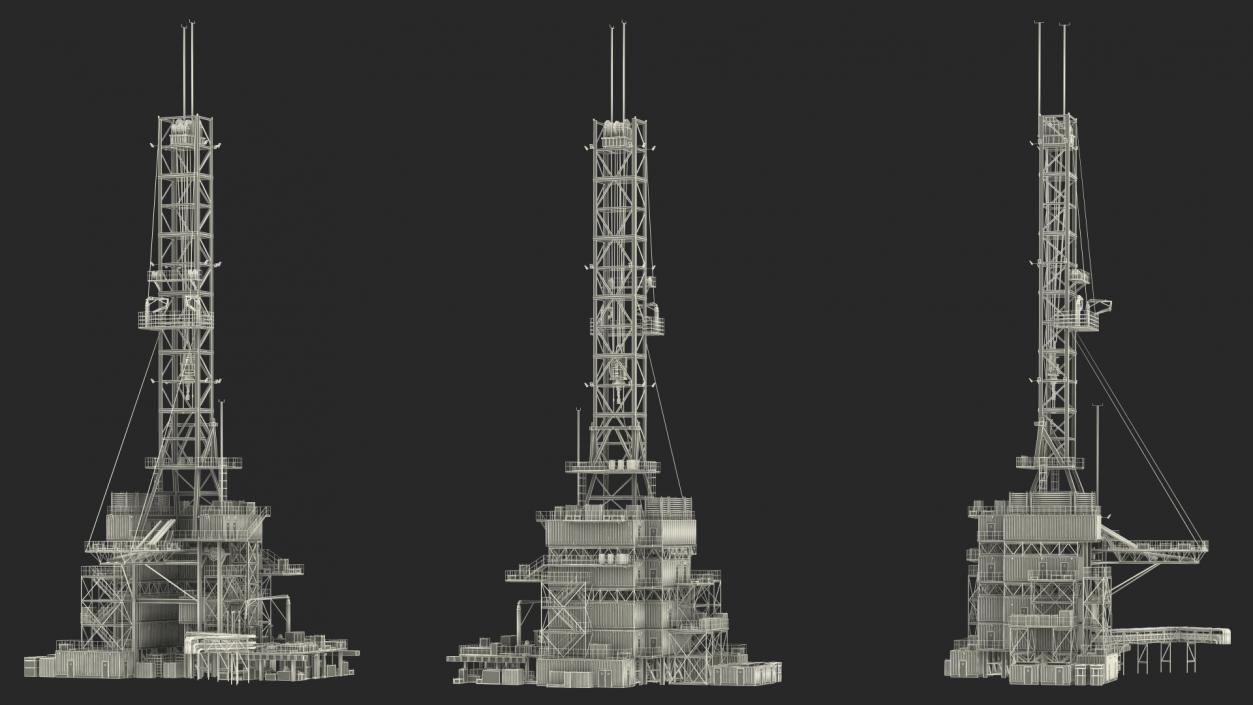 3D Drilling Rig Platform