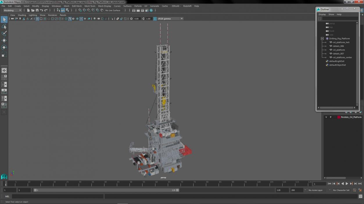 3D Drilling Rig Platform