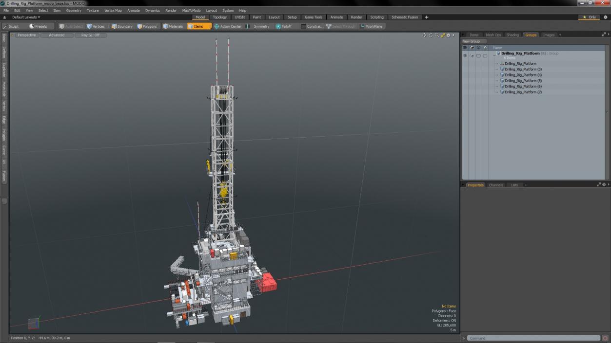 3D Drilling Rig Platform