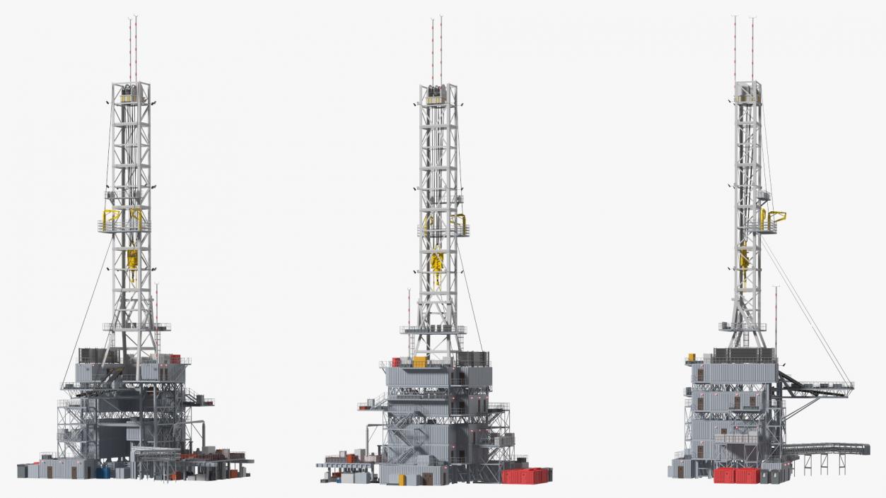 3D Drilling Rig Platform