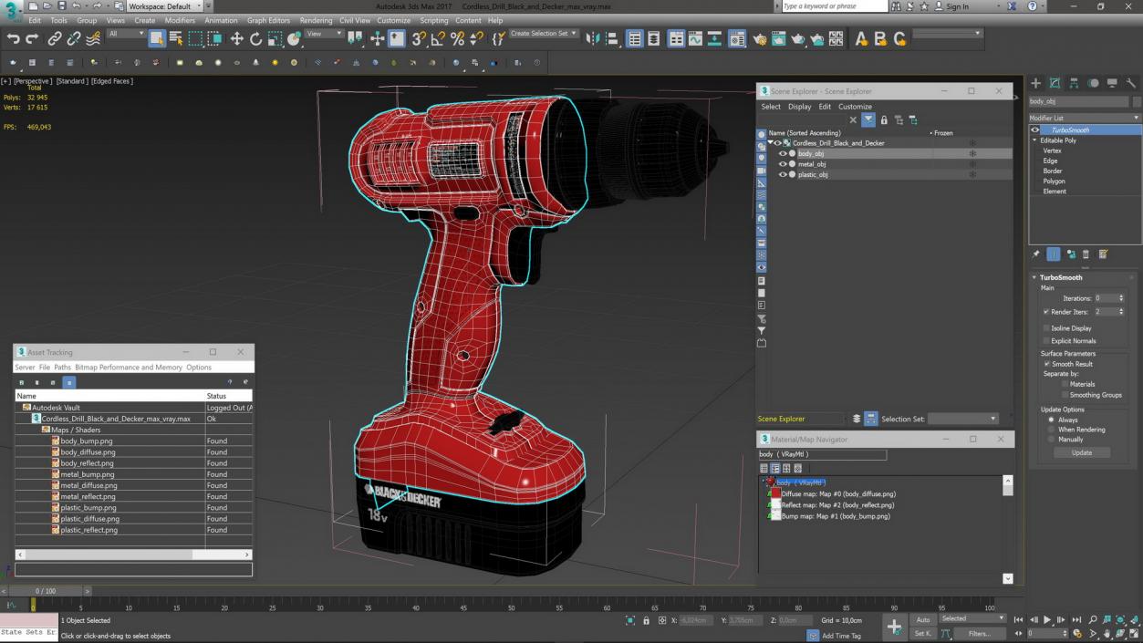 3D Cordless Drill Black and Decker 2 model