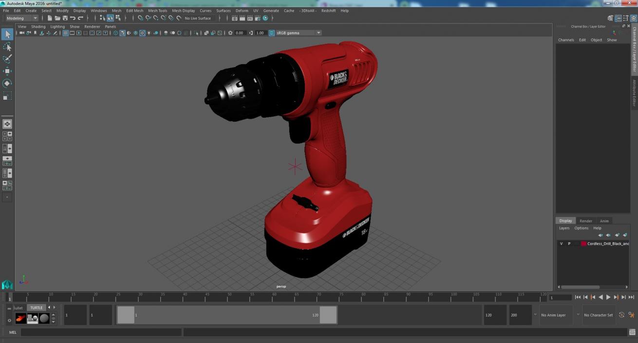 3D Cordless Drill Black and Decker 2 model