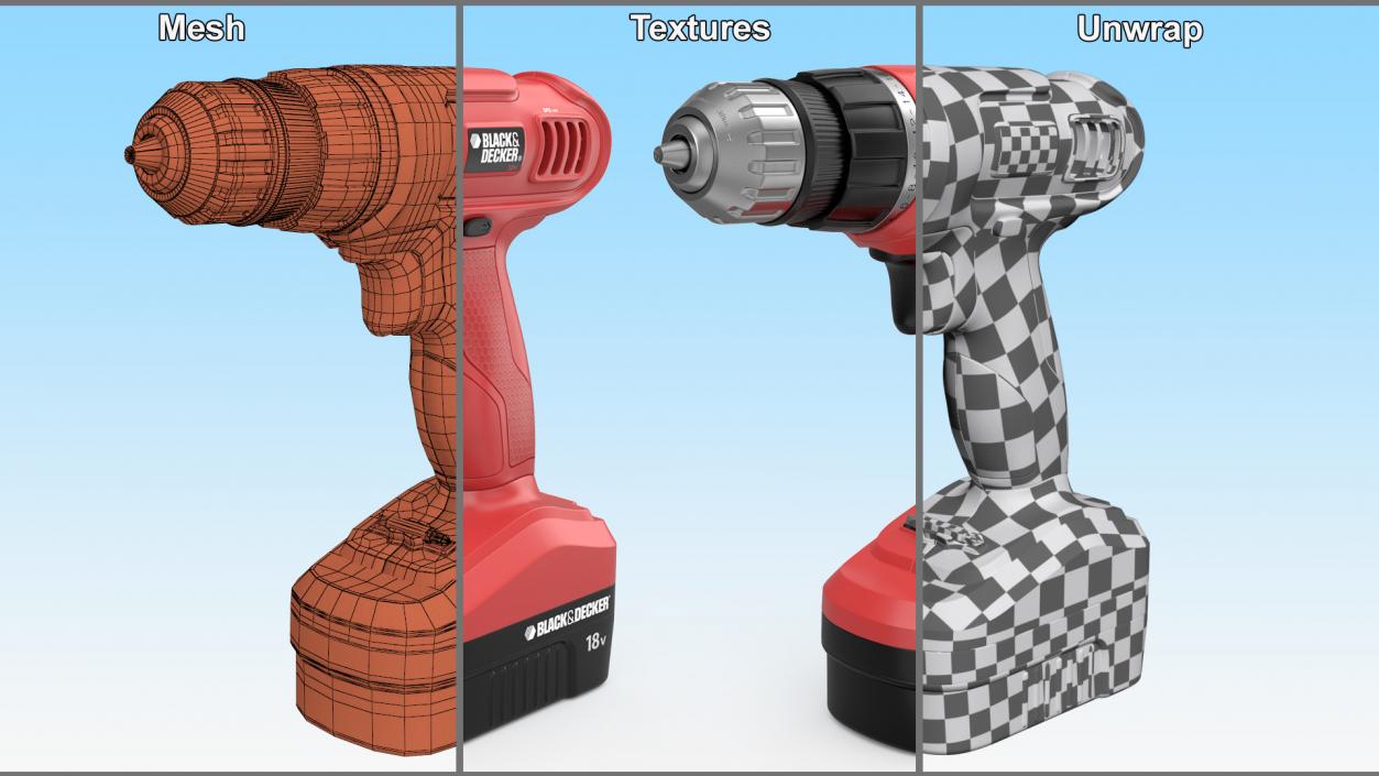 3D Cordless Drill Black and Decker 2 model