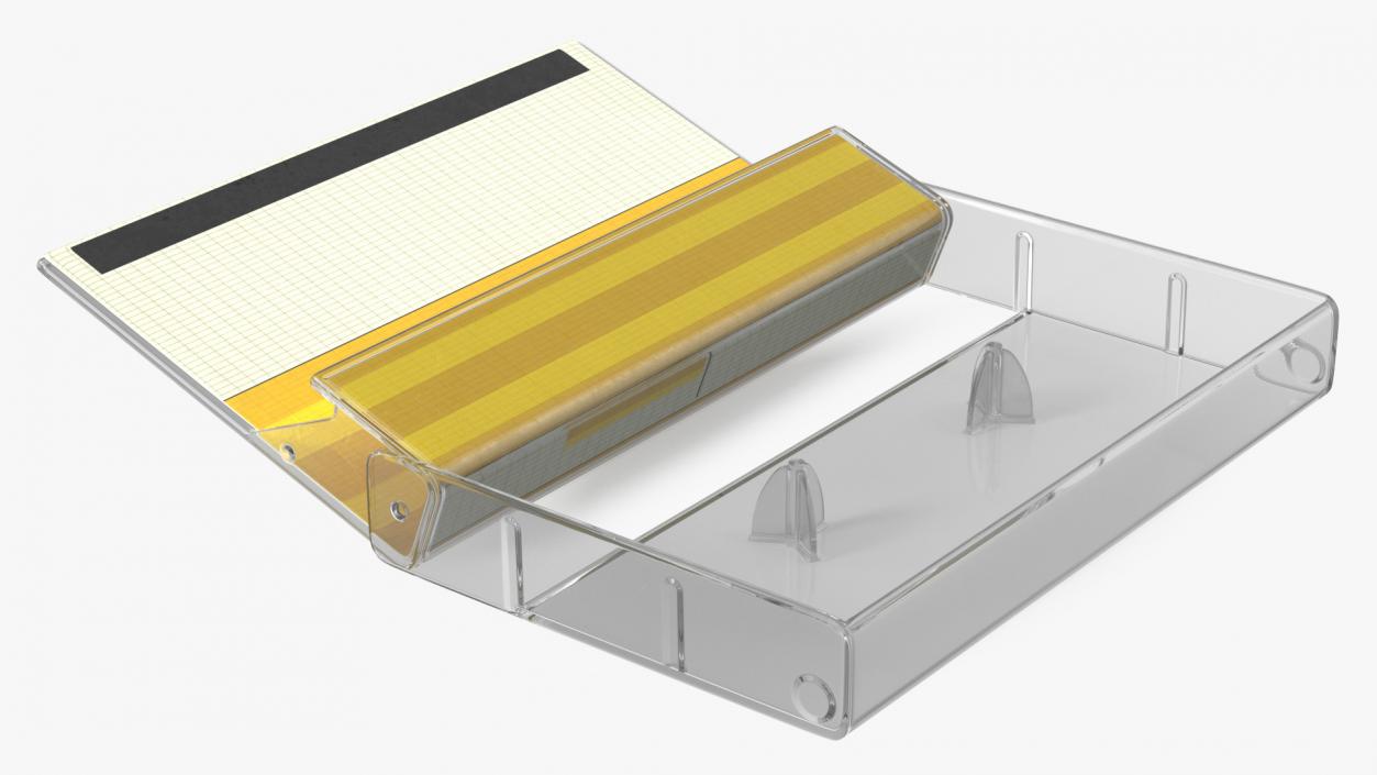 3D Blank Cassette Box model