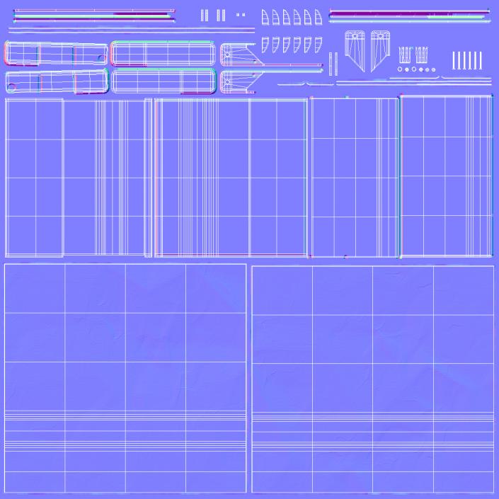 3D Blank Cassette Box model