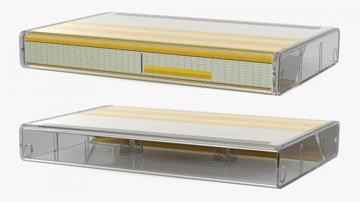 3D Blank Cassette Box model