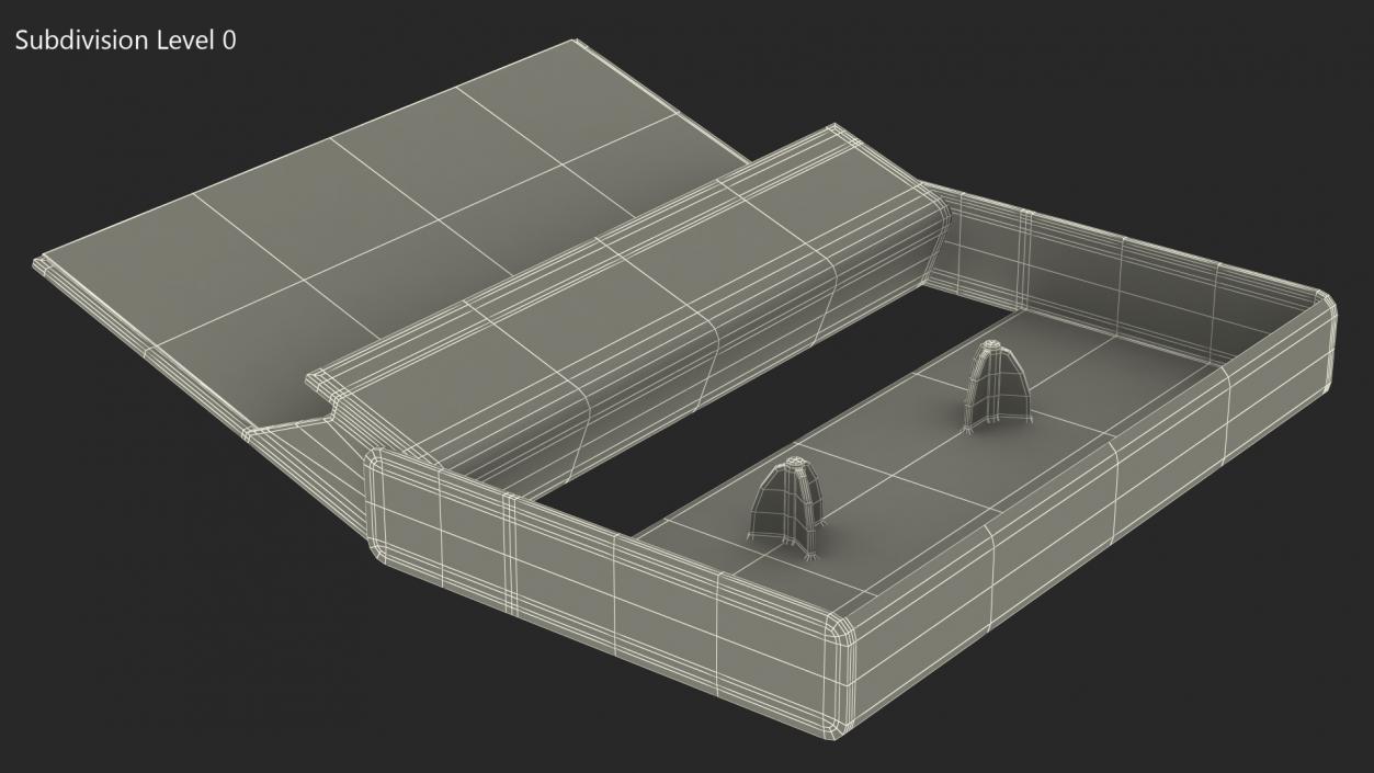 3D Blank Cassette Box model