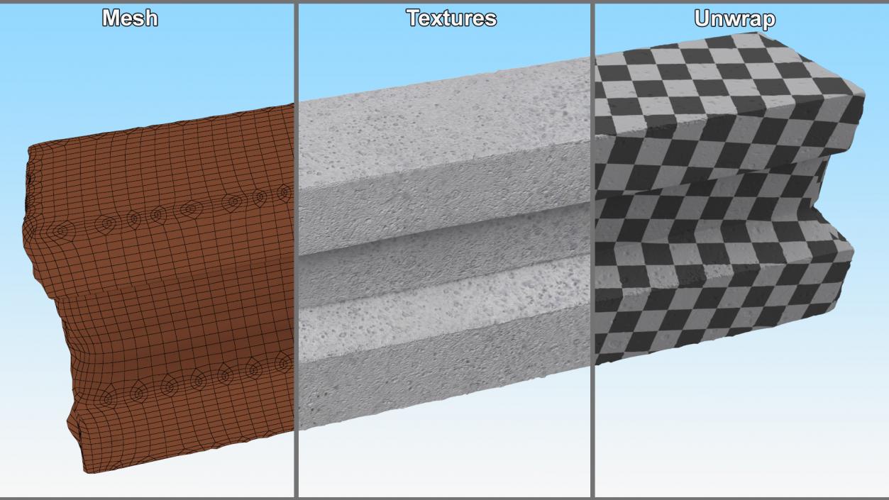 3D model T-Beam Concrete