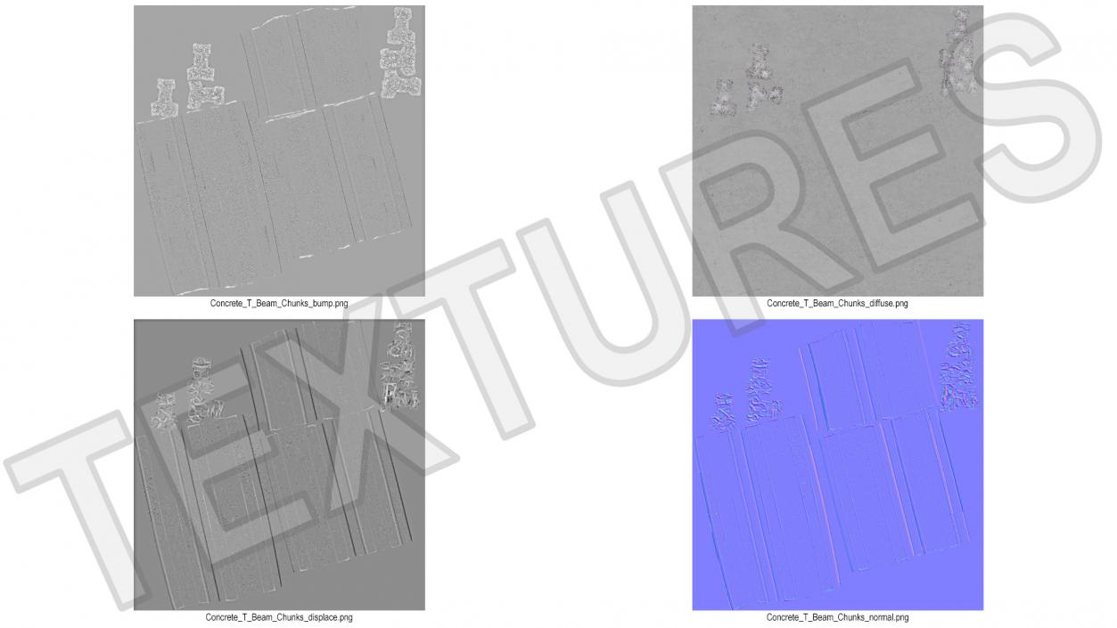 3D model T-Beam Concrete