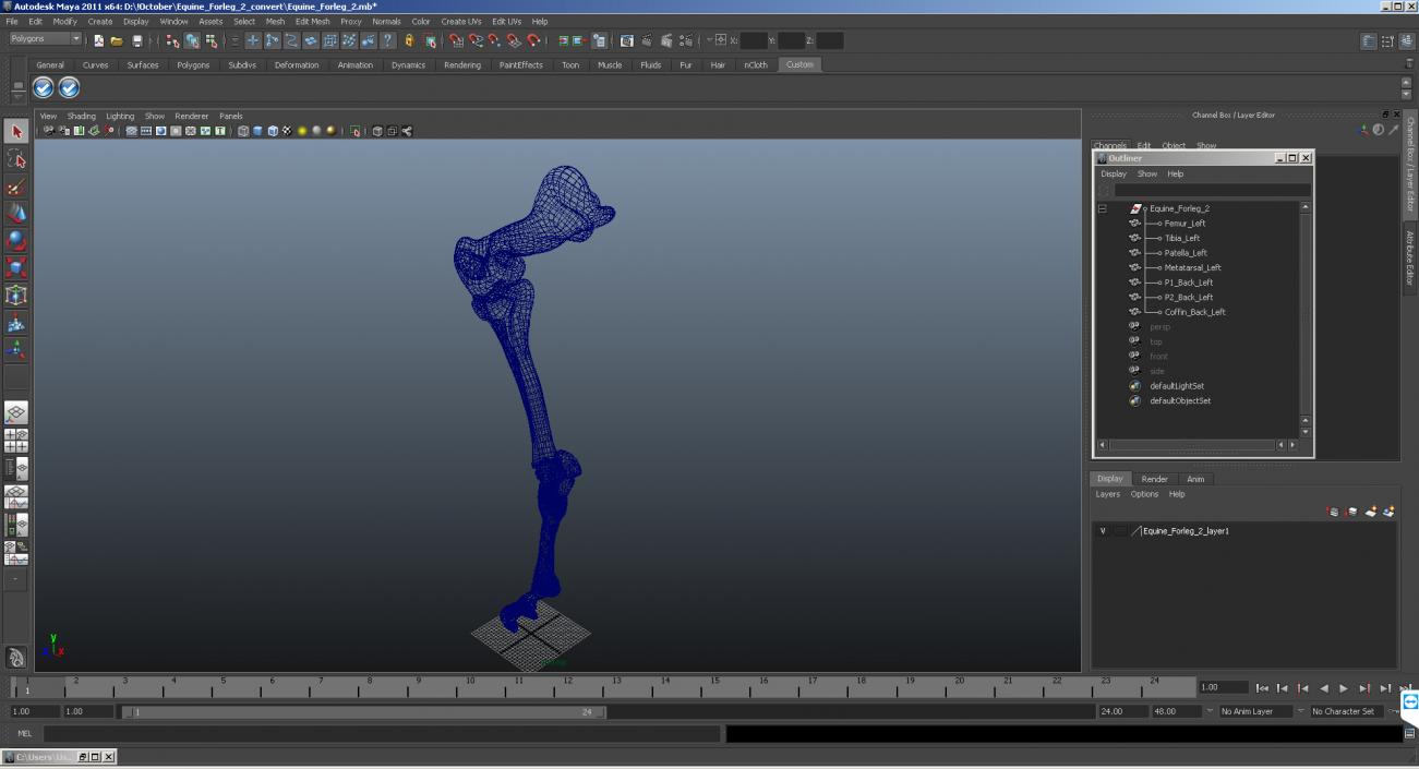 Horse Front Leg 2 3D