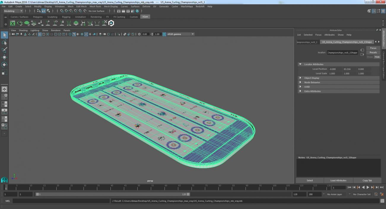 3D model US Arena Curling Championships