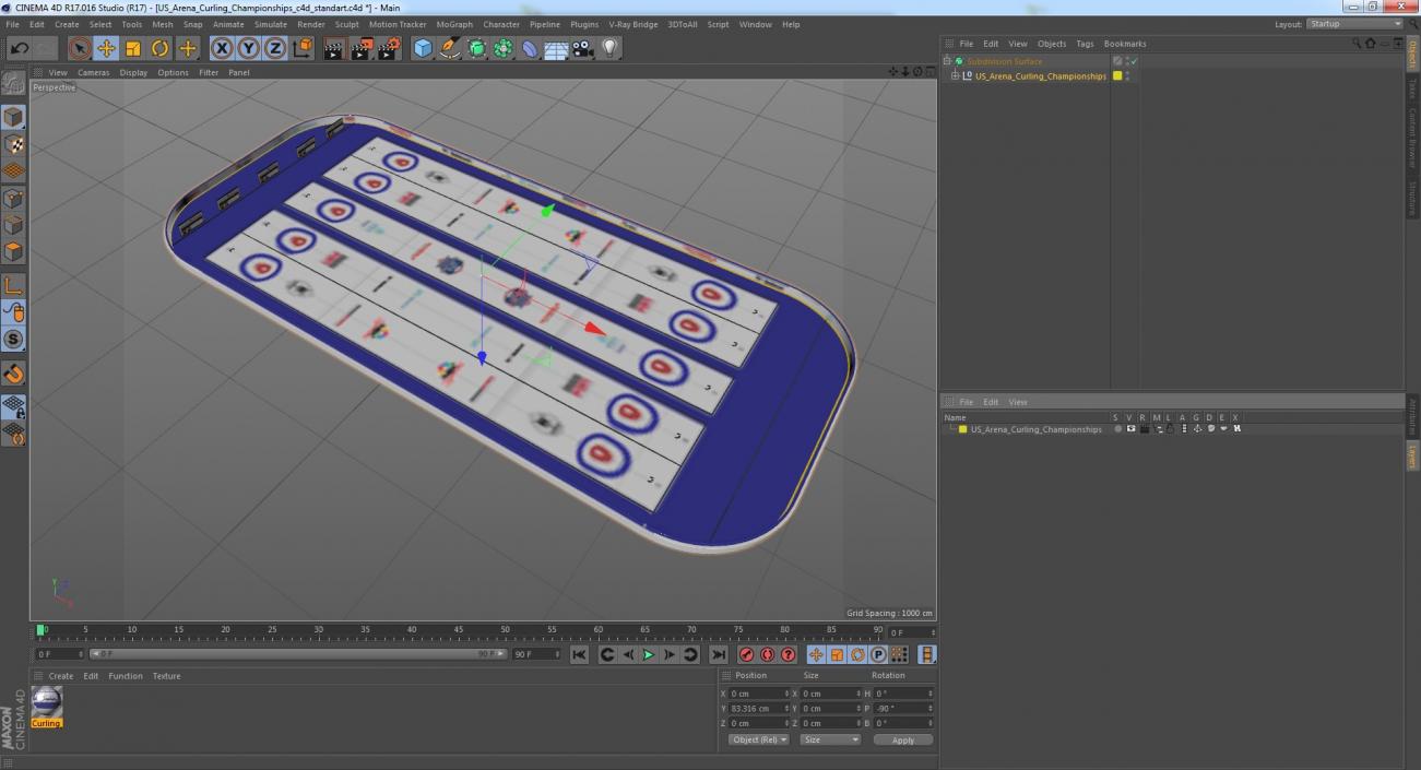 3D model US Arena Curling Championships