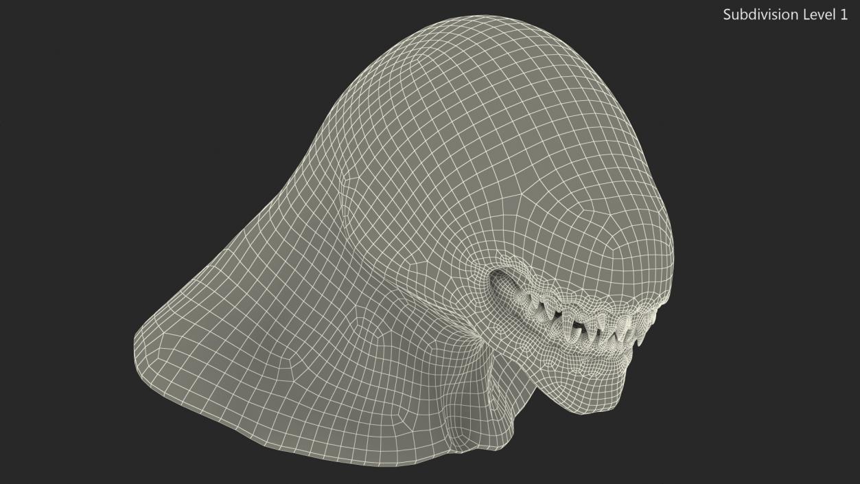 3D Monster Beast Head model